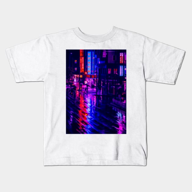 Rain Kids T-Shirt by James Garcia